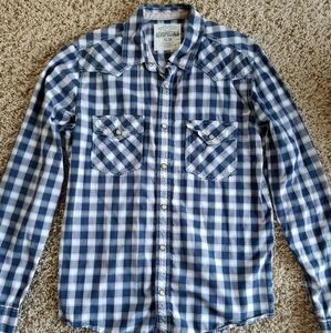 Men's medium Aeropostale pearl snap dress shirt